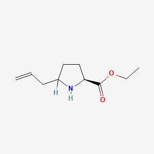molecular formula C10H17NO2 B11909447 (2S)-Ethyl 5-allylpyrrolidine-2-carboxylate CAS No. 549521-72-4