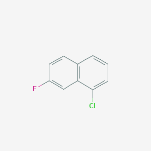 molecular formula C10H6ClF B11909540 1-Chloro-7-fluoronaphthalene 