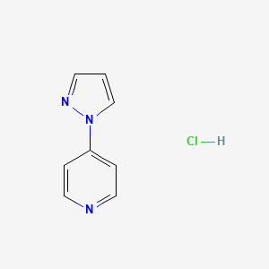 molecular formula C8H8ClN3 B11909561 4-(1H-pyrazol-1-yl)pyridine hydrochloride CAS No. 1357589-48-0