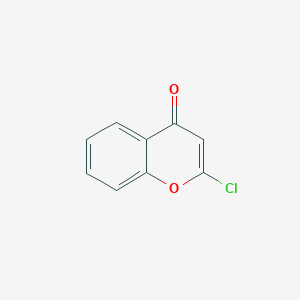 molecular formula C9H5ClO2 B11909761 2-Chloro-4H-1-benzopyran-4-one CAS No. 64964-79-0