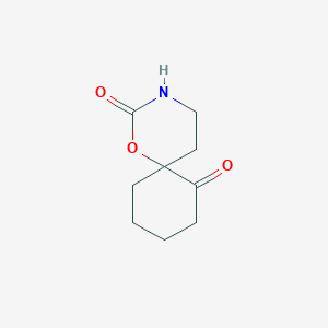 molecular formula C9H13NO3 B11909814 1-Oxa-3-azaspiro[5.5]undecane-2,7-dione CAS No. 165683-59-0