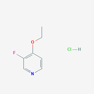 molecular formula C7H9ClFNO B11909918 4-Ethoxy-3-fluoropyridine hydrochloride 