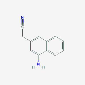 molecular formula C12H10N2 B11909941 1-Aminonaphthalene-3-acetonitrile 