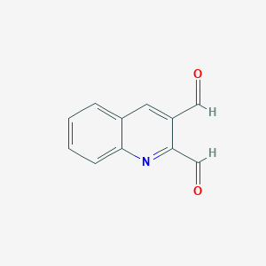 molecular formula C11H7NO2 B11909942 Quinoline-2,3-dicarbaldehyde CAS No. 10222-53-4