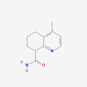 molecular formula C11H14N2O B11909946 4-Methyl-5,6,7,8-tetrahydroquinoline-8-carboxamide CAS No. 63625-15-0
