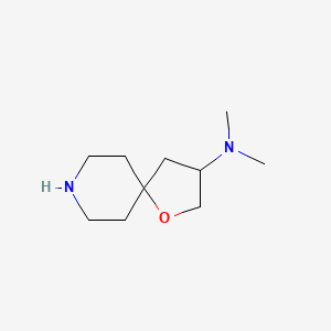 molecular formula C10H20N2O B11909970 N,N-Dimethyl-1-oxa-8-azaspiro[4.5]decan-3-amine 