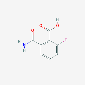 molecular formula C8H6FNO3 B11909989 2-Carbamoyl-6-fluorobenzoic acid CAS No. 83684-76-8