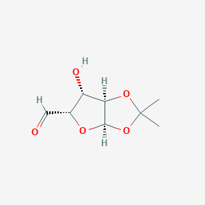 molecular formula C8H12O5 B119100 1,2-O-ISOPROPYLIDENE-alpha-D-XYLO-PENTODIALDO-1,4-FURANOSE CAS No. 53167-11-6