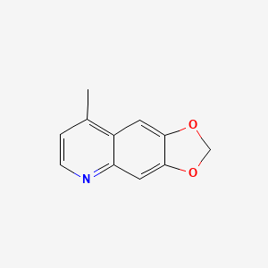 molecular formula C11H9NO2 B11910015 8-Methyl-[1,3]dioxolo[4,5-g]quinoline CAS No. 51048-62-5