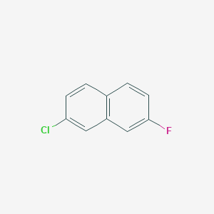 molecular formula C10H6ClF B11910105 2-Chloro-7-fluoronaphthalene CAS No. 59079-72-0