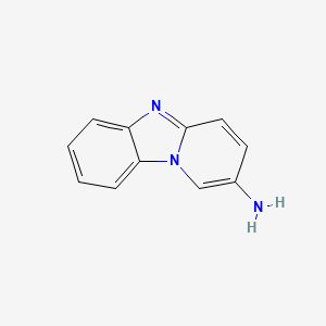 molecular formula C11H9N3 B11910128 Pyrido[1,2-a]benzimidazol-2-amine CAS No. 26067-02-7