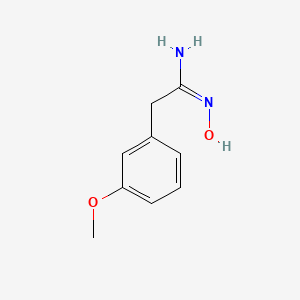 molecular formula C9H12N2O2 B11910153 N'-hydroxy-2-(3-methoxyphenyl)ethanimidamide 