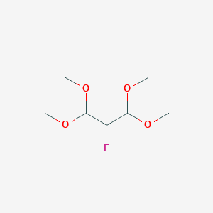 molecular formula C7H15FO4 B11910174 2-Fluoro-1,1,3,3-tetramethoxypropane CAS No. 120131-06-8