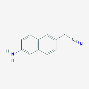 molecular formula C12H10N2 B11910273 2-(6-Aminonaphthalen-2-yl)acetonitrile 