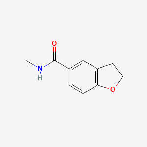 molecular formula C10H11NO2 B11910293 N-methyl-2,3-dihydro-1-benzofuran-5-carboxamide 