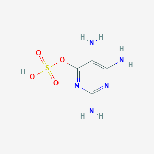 molecular formula C4H7N5O4S B119103 2,5,6-Triaminopyrimidin-4-yl hydrogen sulfate CAS No. 1603-02-7