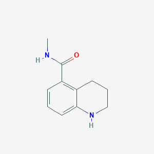 molecular formula C11H14N2O B11910327 N-methyl-1,2,3,4-tetrahydroquinoline-5-carboxamide 