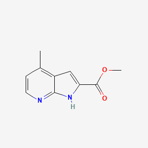 molecular formula C10H10N2O2 B11910361 Methyl 4-methyl-1H-pyrrolo[2,3-b]pyridine-2-carboxylate 