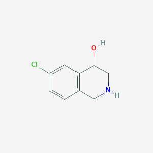 molecular formula C9H10ClNO B11910390 6-Chloro-1,2,3,4-tetrahydro-4-isoquinolinol 