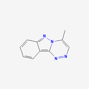 molecular formula C10H8N4 B11910462 4-Methyl(1,2,4)triazino(4,3-b)indazole CAS No. 79441-96-6
