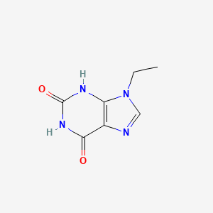molecular formula C7H8N4O2 B11910490 9-ethyl-3H-purine-2,6-dione CAS No. 37962-92-8