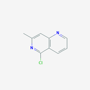 molecular formula C9H7ClN2 B11910566 5-Chloro-7-methyl-1,6-naphthyridine 
