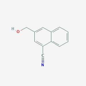 molecular formula C12H9NO B11910600 1-Cyanonaphthalene-3-methanol 