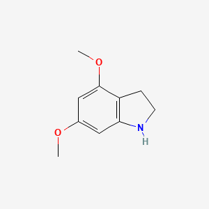 molecular formula C10H13NO2 B11910633 4,6-Dimethoxyindoline 