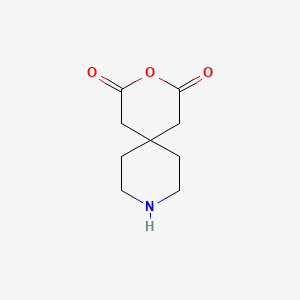 molecular formula C9H13NO3 B11910678 3-Oxa-9-azaspiro[5.5]undecane-2,4-dione CAS No. 4705-51-5
