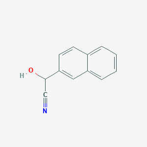 molecular formula C12H9NO B11910714 2-Hydroxy-2-(naphthalen-2-yl)acetonitrile 