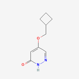 molecular formula C9H12N2O2 B11910750 5-(cyclobutylmethoxy)pyridazin-3(2H)-one CAS No. 1346697-86-6