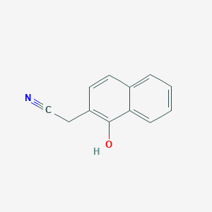 molecular formula C12H9NO B11910786 1-Naphthol-2-acetonitrile 