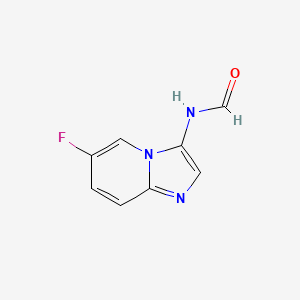 molecular formula C8H6FN3O B11910844 N-(6-Fluoroimidazo[1,2-a]pyridin-3-yl)formamide 