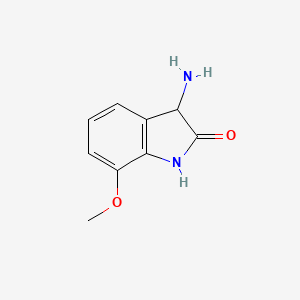molecular formula C9H10N2O2 B11910865 3-Amino-7-methoxyindolin-2-one 