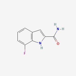 molecular formula C9H7FN2O B11910971 7-Fluoro-1H-indole-2-carboxamide 