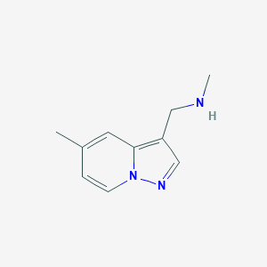 molecular formula C10H13N3 B11910985 N-Methyl-1-(5-methylpyrazolo[1,5-a]pyridin-3-yl)methanamine 