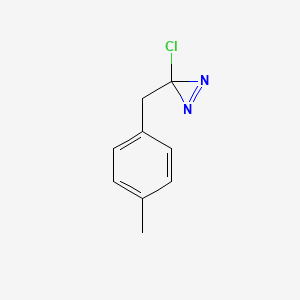 molecular formula C9H9ClN2 B11911021 3-Chloro-3-(4-methylbenzyl)-3H-diazirine CAS No. 93746-79-3
