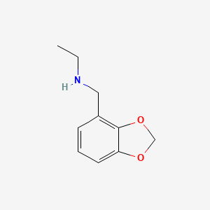 molecular formula C10H13NO2 B11911033 N-(Benzo[d][1,3]dioxol-4-ylmethyl)ethanamine CAS No. 1154217-75-0