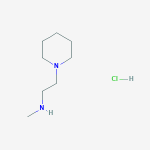 molecular formula C8H19ClN2 B11911042 N-Methyl-2-(piperidin-1-yl)ethanamine hydrochloride 