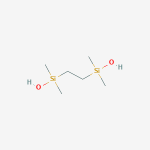 molecular formula C6H18O2Si2 B11911056 Ethane-1,2-diylbis(dimethylsilanol) 