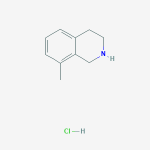 molecular formula C10H14ClN B11911057 8-Methyl-1,2,3,4-tetrahydroisoquinoline hydrochloride 