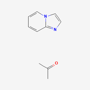 molecular formula C10H12N2O B11911085 Imidazo[1,2-a]pyridine; propan-2-one 