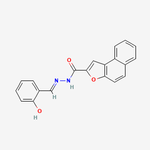 molecular formula C20H14N2O3 B1191109 N'-(2-hydroxybenzylidene)naphtho[2,1-b]furan-2-carbohydrazide 