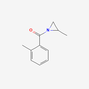 molecular formula C11H13NO B11911127 (2-Methylaziridin-1-yl)(o-tolyl)methanone CAS No. 21384-42-9