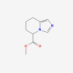 molecular formula C9H12N2O2 B11911175 Methyl 5,6,7,8-tetrahydroimidazo[1,5-a]pyridine-5-carboxylate 