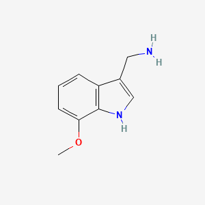 molecular formula C10H12N2O B11911187 (7-methoxy-1H-indol-3-yl)methanamine CAS No. 887582-65-2