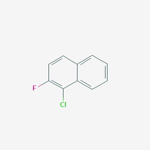 molecular formula C10H6ClF B11911222 1-Chloro-2-fluoronaphthalene 