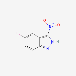 molecular formula C7H4FN3O2 B11911250 5-Fluoro-3-nitro-1H-indazole 