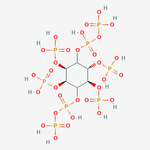 molecular formula C6H20O30P8 B119113 Bis(1,4)-diphosphoinositol tetrakisphosphate CAS No. 148077-19-4