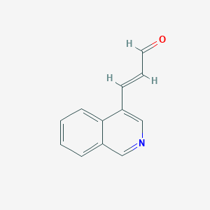 molecular formula C12H9NO B11911301 (E)-3-(Isoquinolin-4-yl)acrylaldehyde 